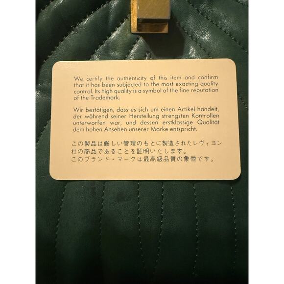 Jean Michel Nouveau Green Quilted Handbag Made In France Vintage - Picture 8 of 8